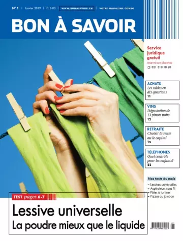 Bon à Savoir N°1 – Janvier 2019 - Magazines