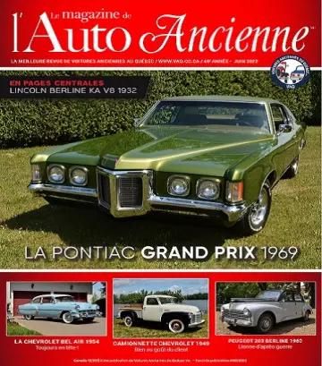 Le Magazine De L’Auto Ancienne – Juin 2022
