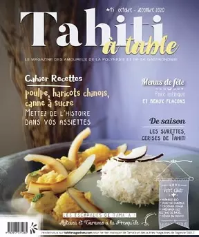 Tahiti à Table N°15 – Octobre-Décembre 2020