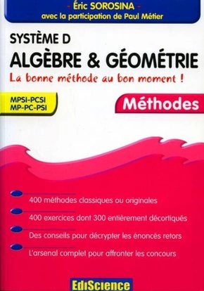 Système D - Algèbre et géométrie - 2ème édition