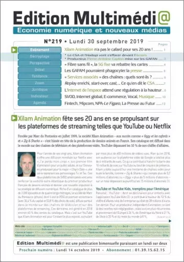 Édition Multimédia - 30 Septembre 2019 - Magazines