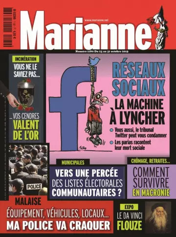 Marianne N°1180 - 25 au 31 Octobre 2019 - Magazines