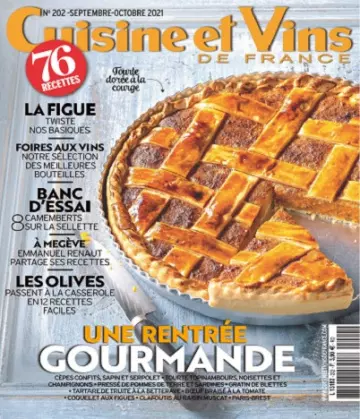 Cuisine et Vins De France N°202 – Septembre-Octobre 2021